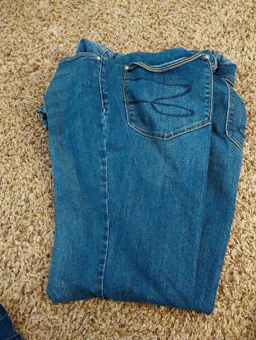 Seven7 Tummyless High Rise Skinny Jeans in Dark Blue